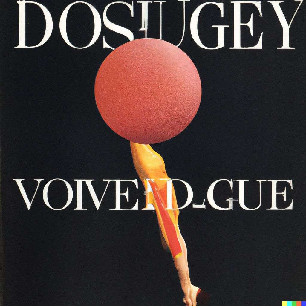 the discovery of gravity, front cover of Vogue, 1980